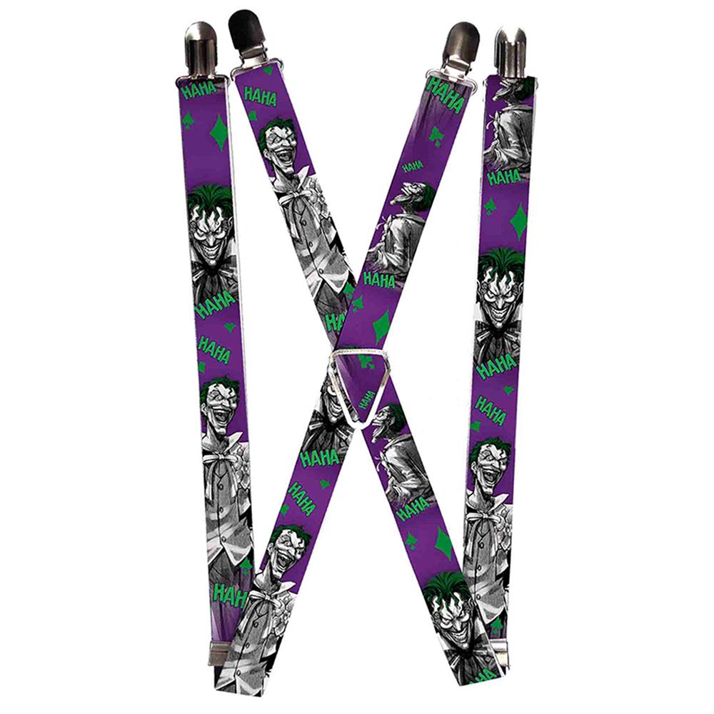 Buckle-Down Men's Suspender-Joker, Multi, One Size