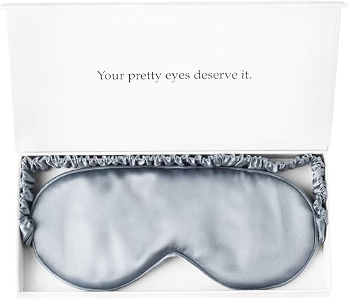 Miniatura 8 de Máscara de seda para dormir con bloqueo de luz, 100% morera de 0.748 in, máscara de ojos de seda, cubierta para los ojos, ultra suave, ligera y