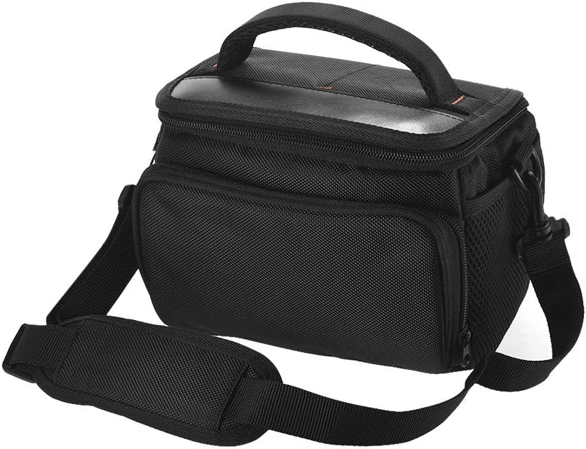 Portable Messenger Camera Bag Case Pouch with Removable Shoulder Strap Separate Pad Side Pockets Moistureproof & Shakeproof for Andoer 4K Camcorder DV Sony A7/NEX Series Canon M Series