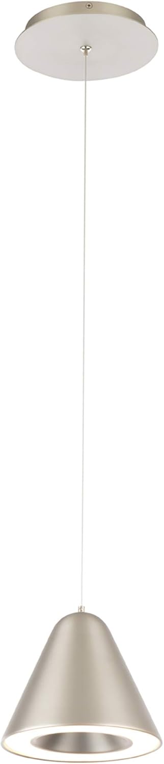 WAC Lighting dweLED, Kone 6in LED Pendant 3000K in Satin Nickel