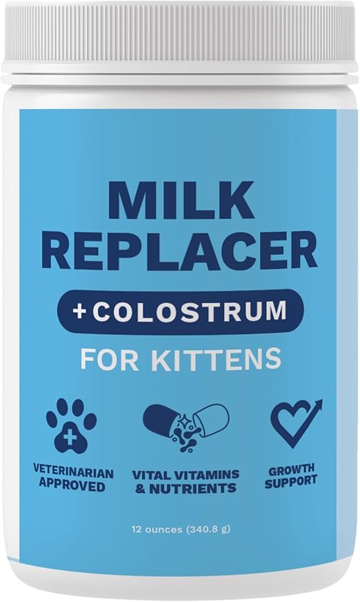 Best Under the Weather Kitten Milk Replacer Powder + Colostrum for immune support