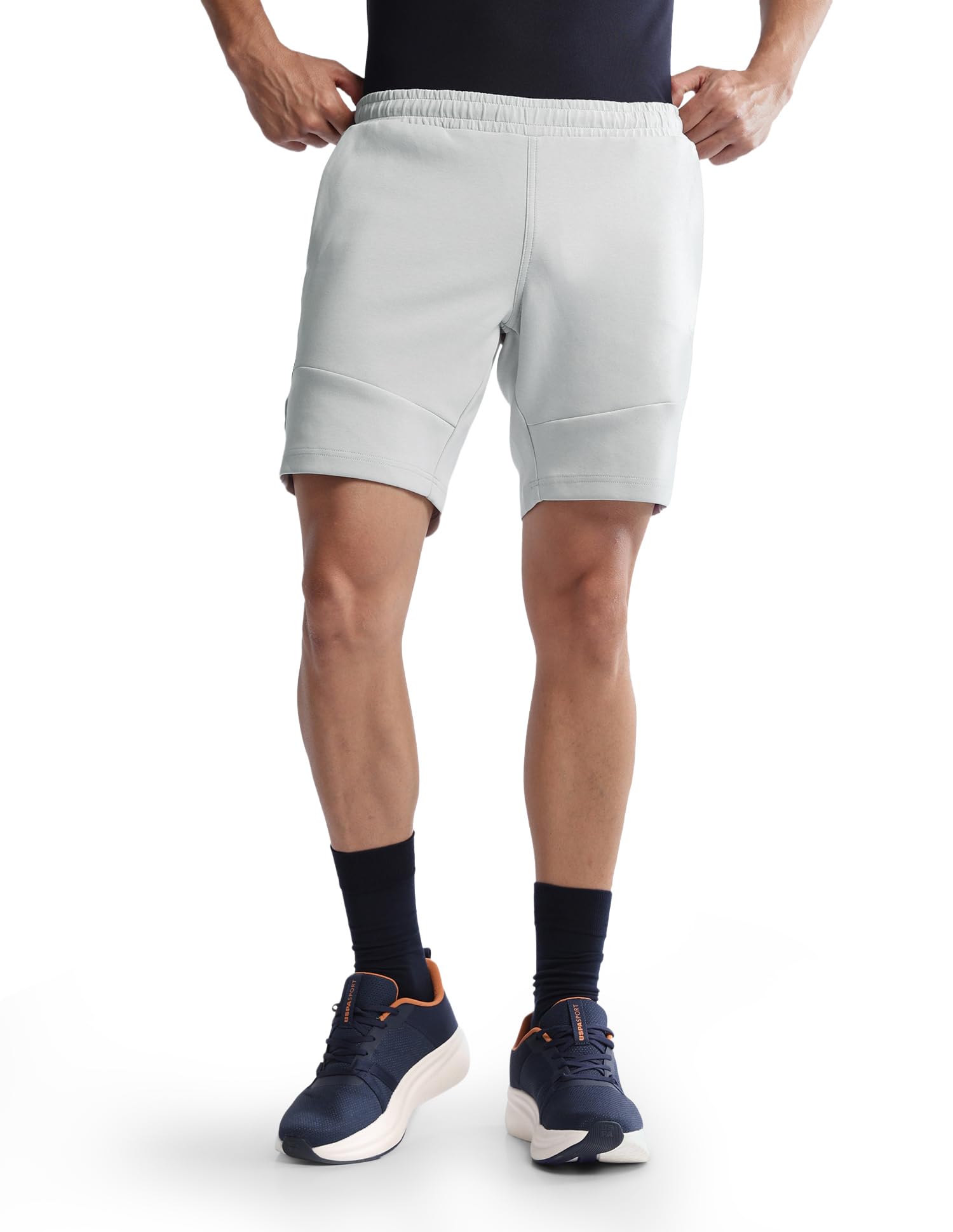 u.s. polo assn. USPA Active Sports Men's Solid Regular fit Active Shorts-picture-24