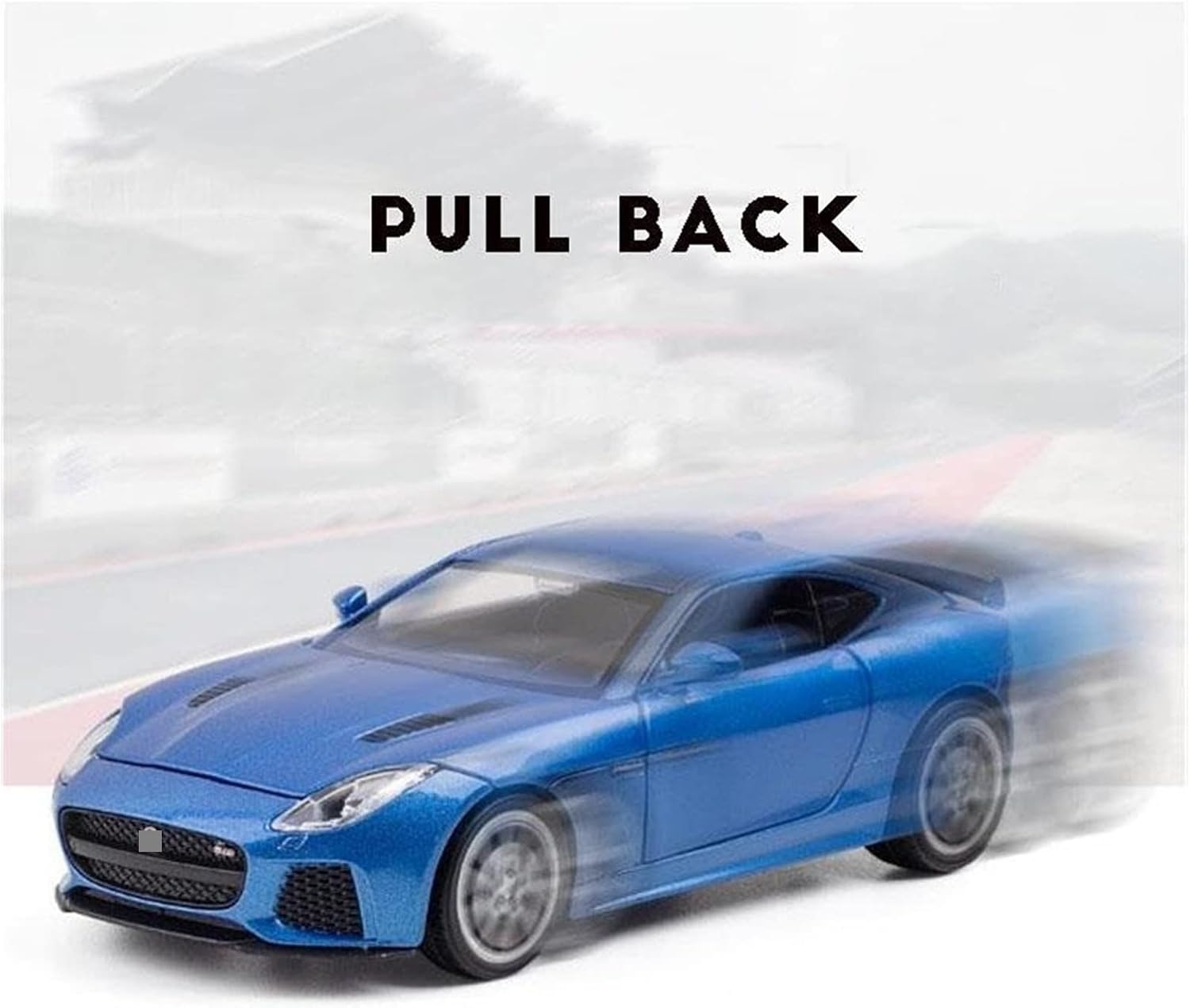 Classic Diecast Alloy Car Model 1:32 for Jaguar F-Type Metal Body Plastic Interior(Blue)