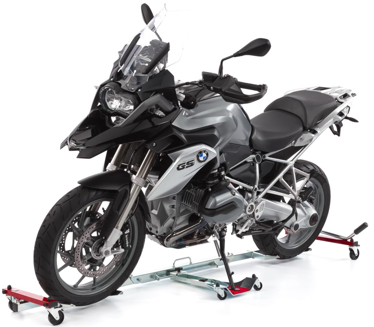 Ace Bikes MotorMover Pomoc manewrowa na motocykl, do stojaka bocznego, srebrny/czerwony