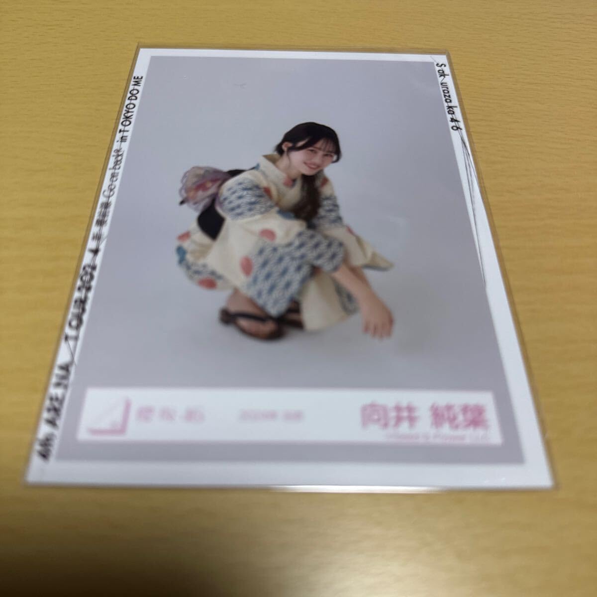 向井純葉　櫻坂46 2024年　浴衣　ランダム生写真　直筆　座り 向井純葉 櫻坂46 2024年 浴衣 ランダム生写真 直筆 座り - メルカリ