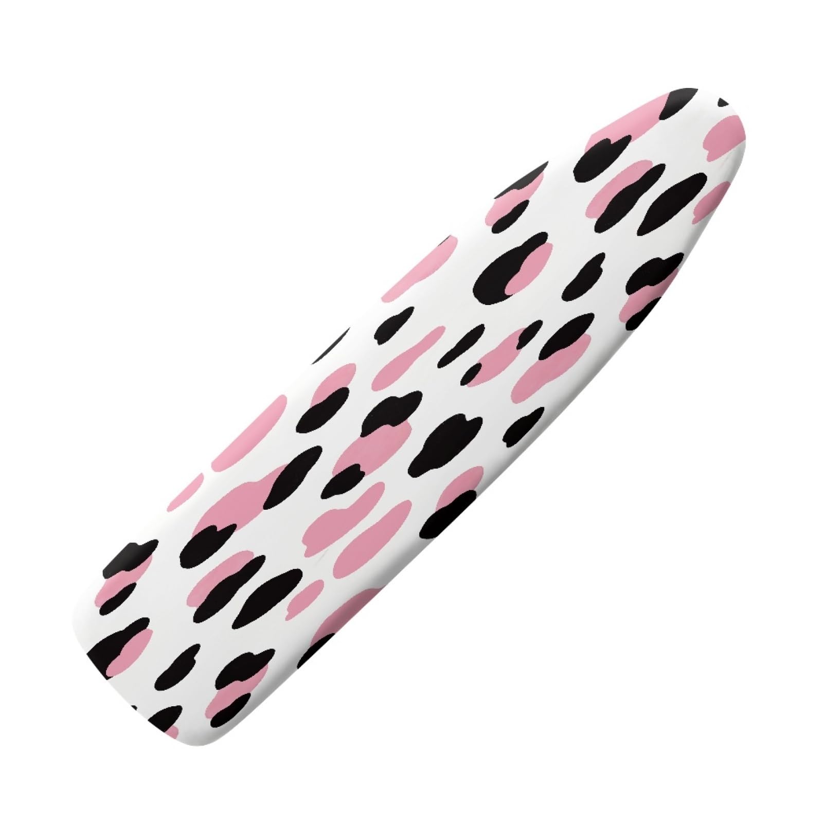 Ironing Board Covers 135 x 45 Pink Black Bungee Elasticated with Padding, Resists Scorching and Easy Fit Mini & Portable Ironing Boards Cover
