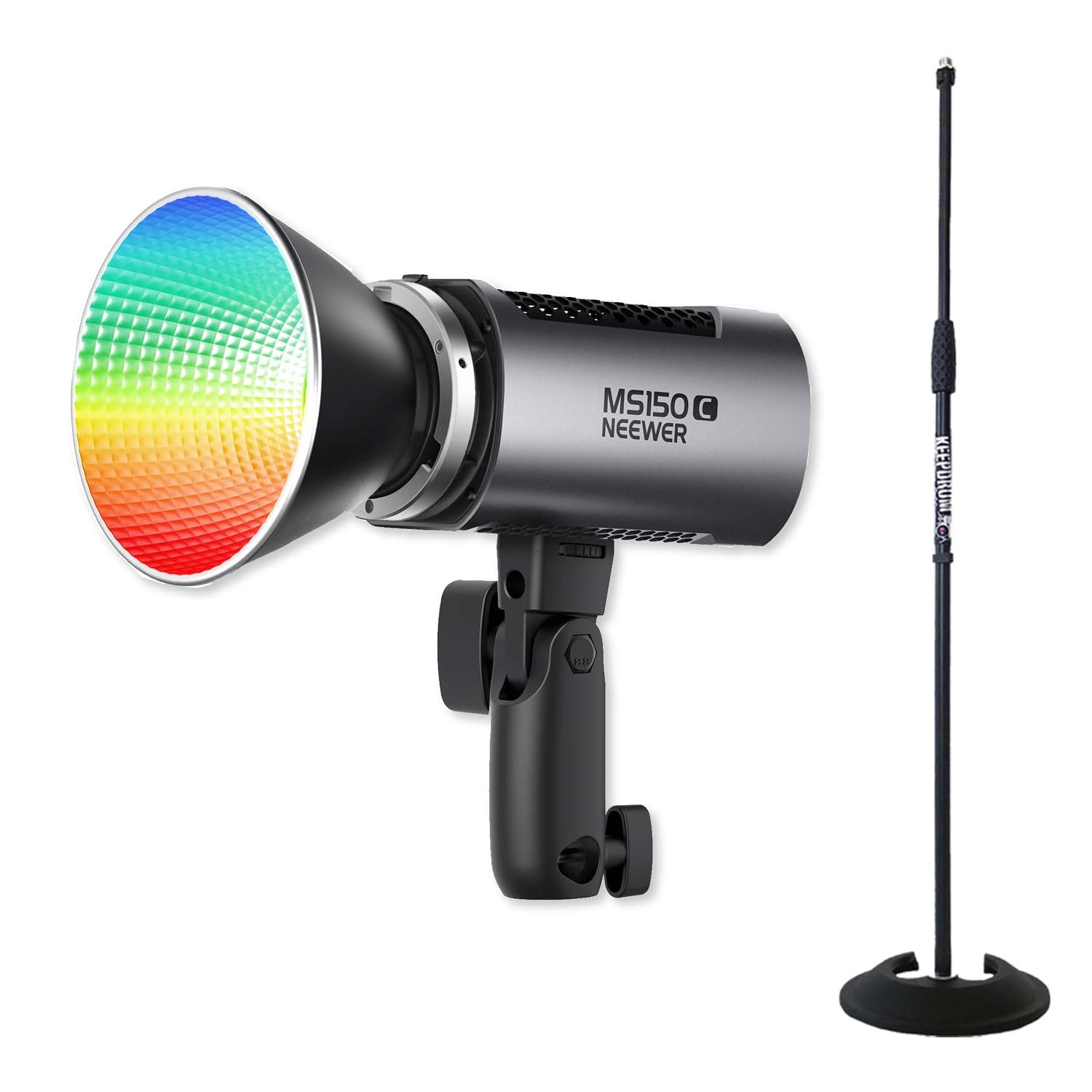 Neewer MS150C światło ciągłe RGB światło do zdjęć i wideo z keepdrum MS096 statyw