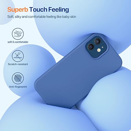 Miniatura 1072 de Miracase - Funda diseñada para iPhone 11 con protector de pantalla, funda de goma de silicona líquida, protección total contra caídas y a prueba