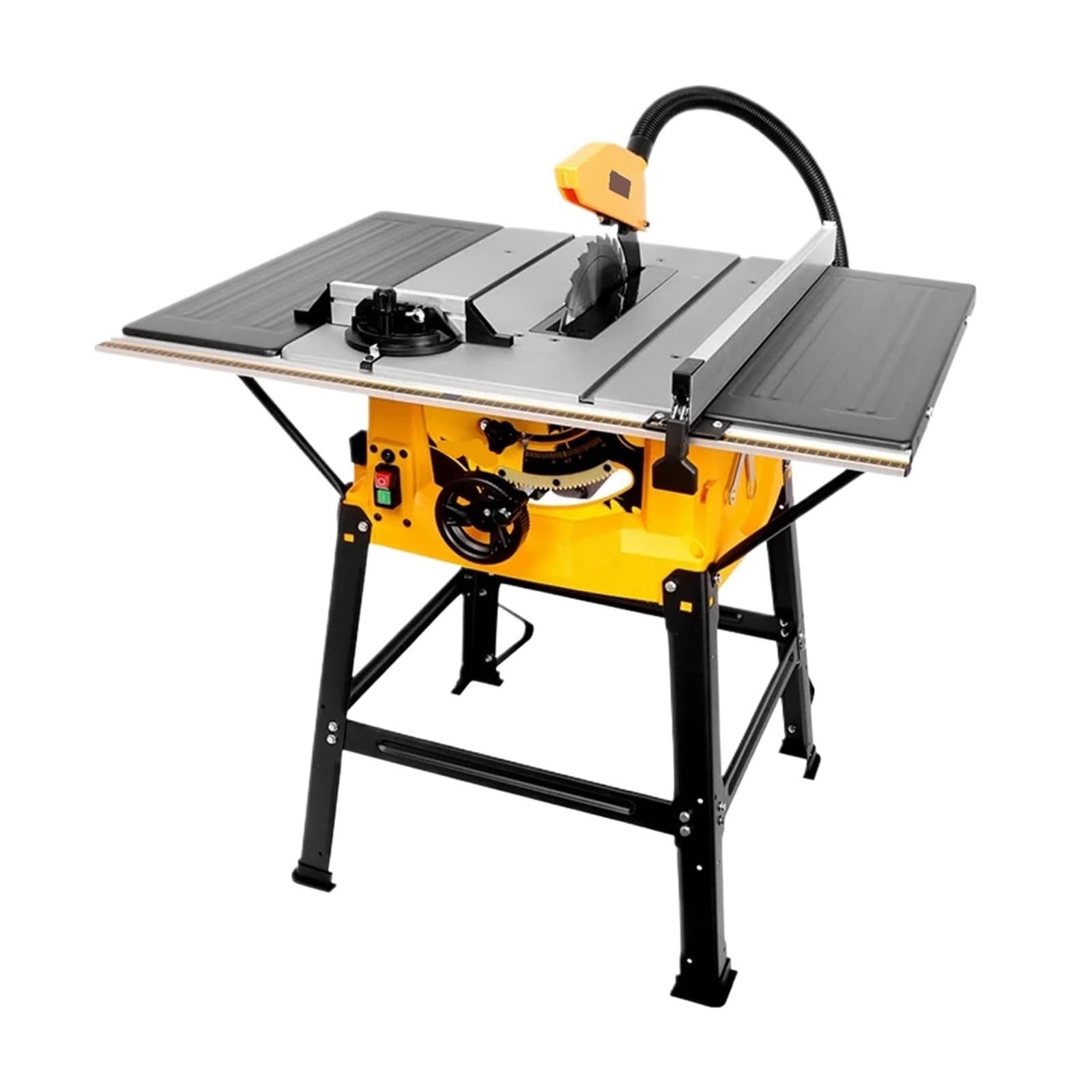 Sierra de mesa portátil Sierra De Mesa 255 Mm Y 10 Pulgadas For Cortar Madera Sin Polvo Con Extensión, Máquina Portátil Trabajar La, para muebles de bricolaje, carpintería(Bare Machine)