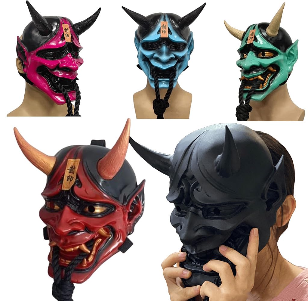 Amazon.co.jp: [Ainuoxi] 般若 お面 コスプレ道具 仮面 樹脂