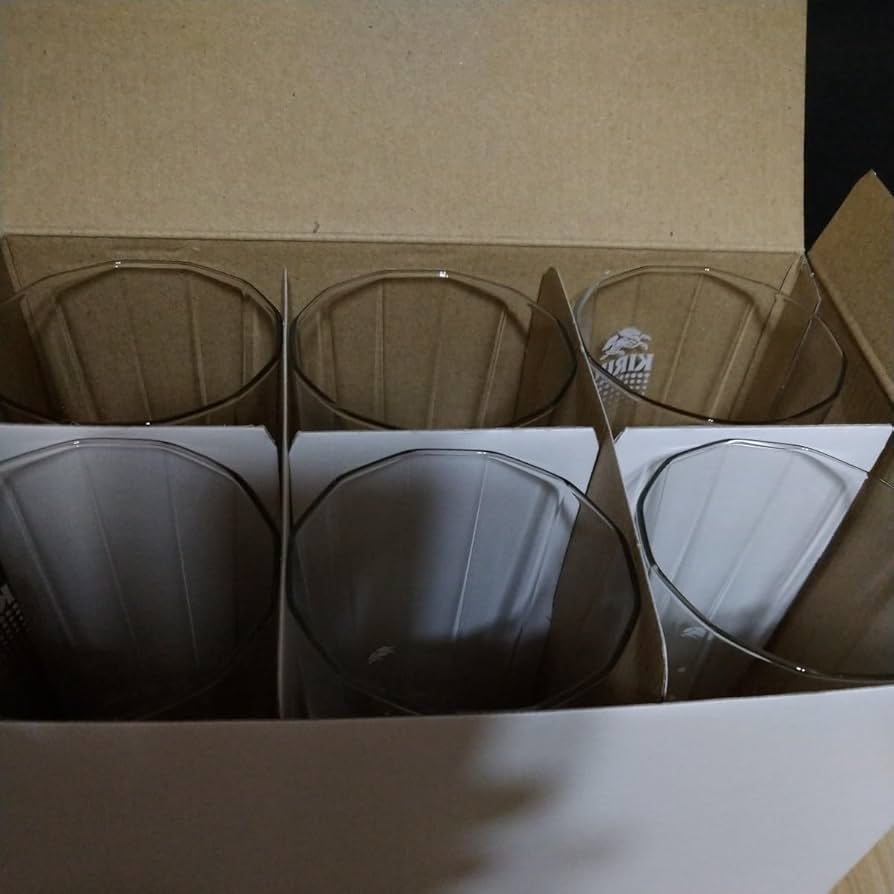 Amazon.co.jp: キリン 12角形 水割り チュウハイ グラス 目盛り