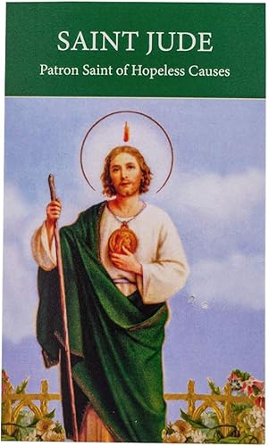 Miniatura 5 de VILLAGE GIFT IMPORTERS Medalla de San Judas Tarjeta de oración Santo patrón de causas desesperadas Hecho en Italia Joyería cristiana, Metal