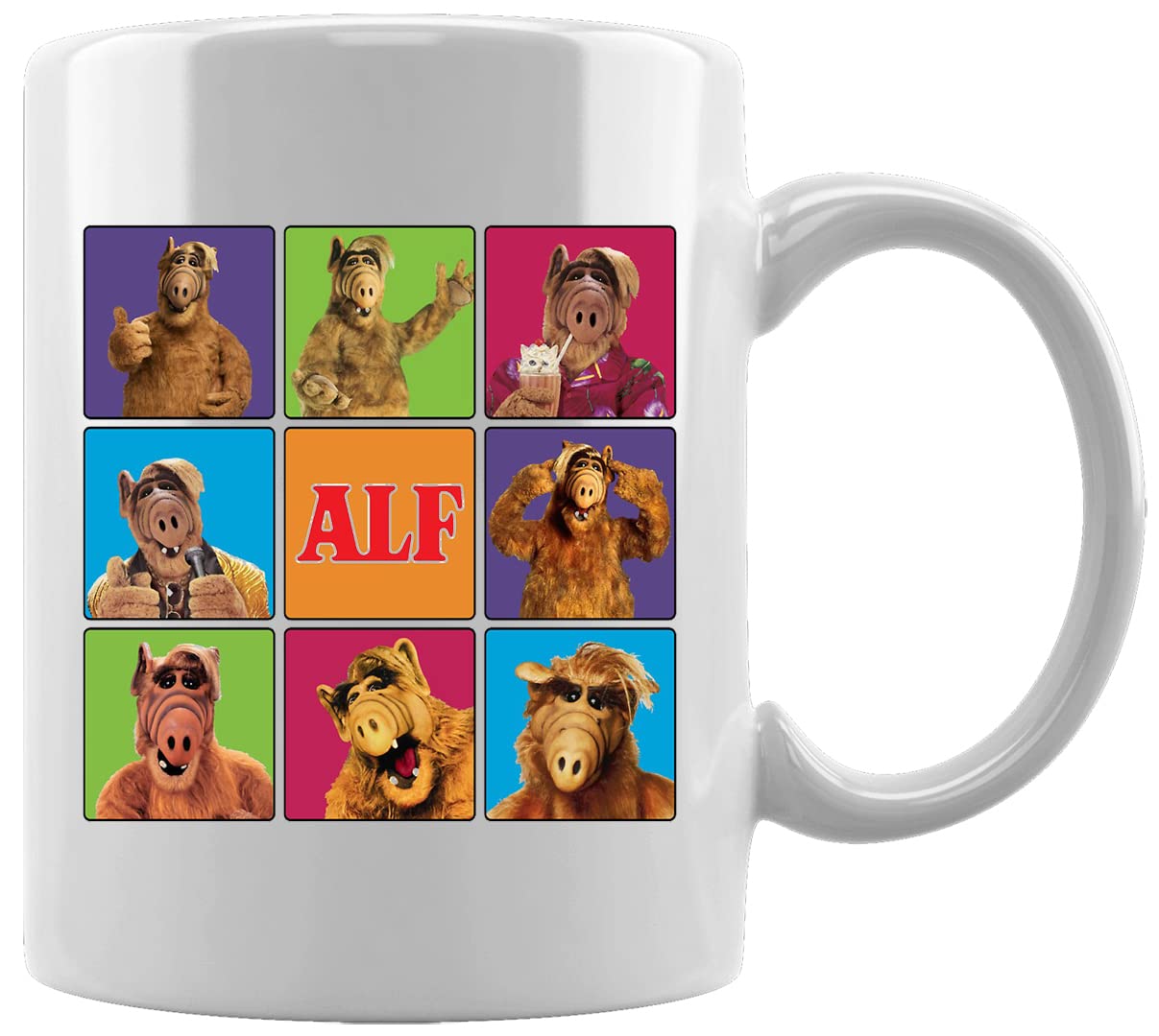 Alf In Platz Showman Keramikbecher Weißes Kaffee Tee Wasser Tasse Büro Home Ceramic White Mug Cup Küche, Haushalt & Wohnen