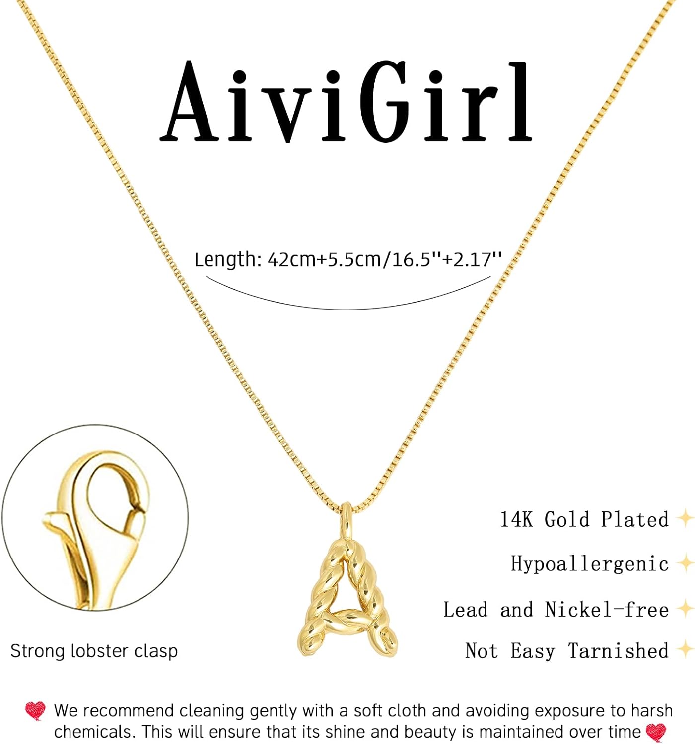 Initial Necklaces for Women Trendy,14K Gold Plated A-Z Pendant Bubble Letter Necklace Gold Dainty Cute Hypoallergenic Jewelry Fashion Accessories Birthday Gifts for Her - Image 6