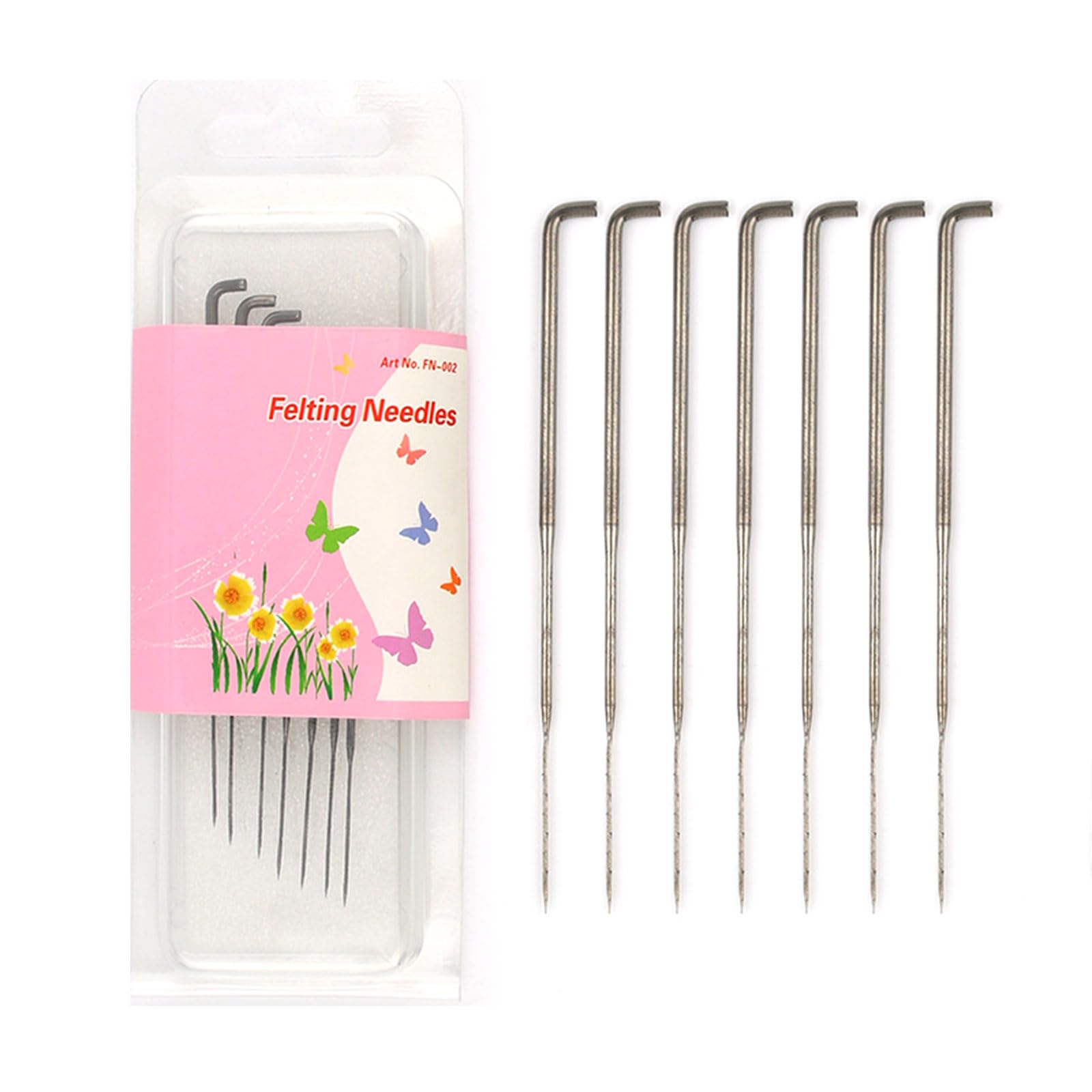 5 / 7Pieces Beginner Felting Needle Kits Felting Tools Set Felt Needle Starter Kits Handcraft Tool Supplies