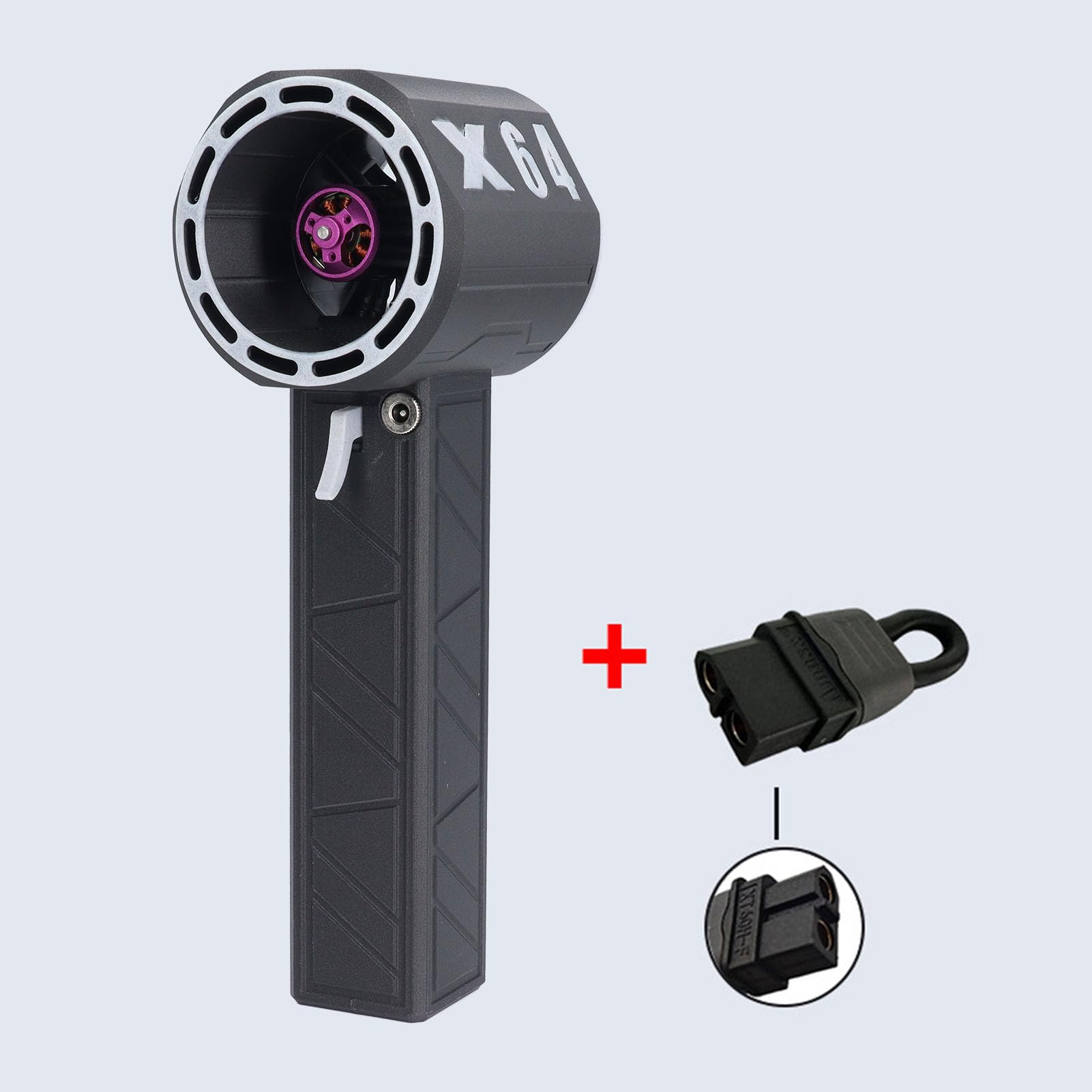Auto-Gebläse, X64 Thunder Jet Dry, 8000 MAh Auto-Gebläse Zum Trocknen, 11-Blatt-Mini-Turbo-Lüfter, 64-mm-Luftgebläse mit Bürstenlosem Motor, Starker Gebläsetrockner, Elektrischer