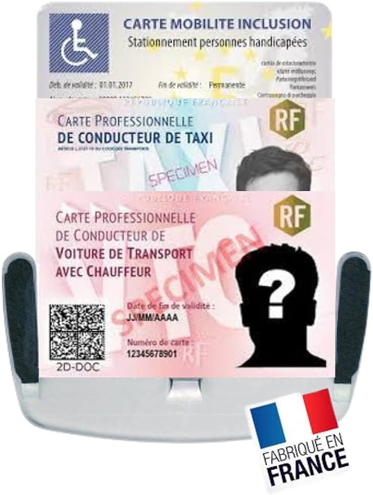 Support Pare-brise Pour Carte CMI Et Professionnelles - Lot De 10 Pochettes Transparentes 95x65mm | Autocollant Universel - 5