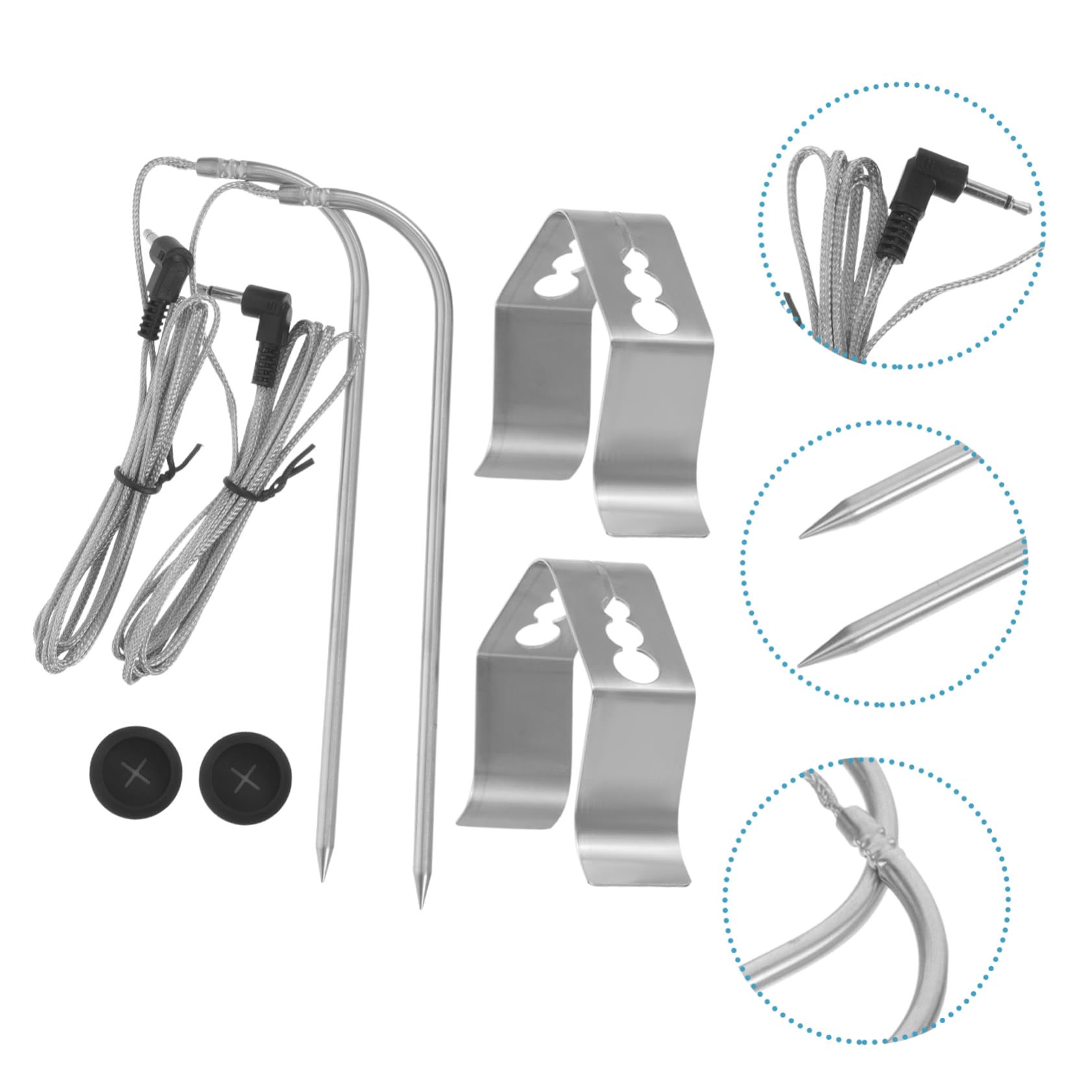 Toddmomy 4sets Termometro Per Bbq Professionale Inossidabile Con Probe Alta Precisione Termometro Da Cucina Per Grigliate Cottura e Picnic Strumento Alimentare Per Amanti Del Barbecue
