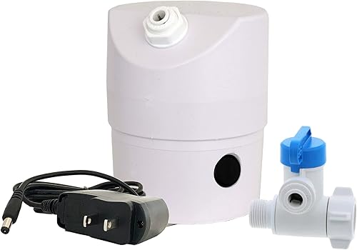 AquaPurr 4 (CT - Cable con válvula en T de plomería) Fuente de agua para gatos - Se conecta a válvulas de cierre de inodoro o fregadero