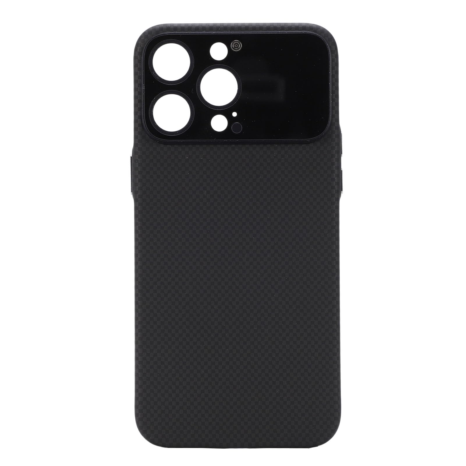 Ejoyous Funda para Teléfono con Pantalla Táctil Cubierta de Teléfono de Fibra de Carbono 1,71 Pulgadas Bluetooth Ajuste Magnético para 15 Pro MAX para Selfies Control de Música Pantalla de Mensajes