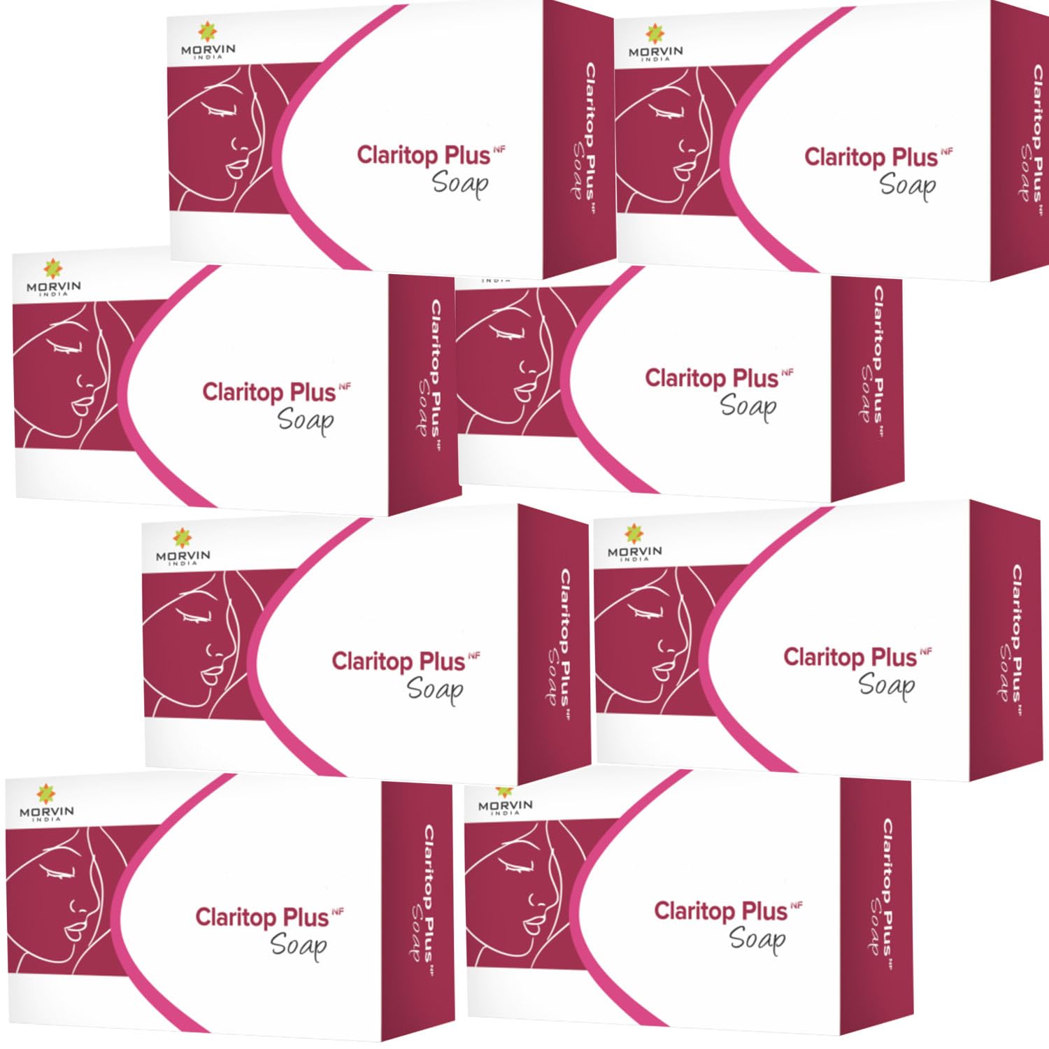 GenericCLARITOP PLUS SOAP FOR SOFTNING & SMOOTH SKIN PACK OF (75gm x 8)