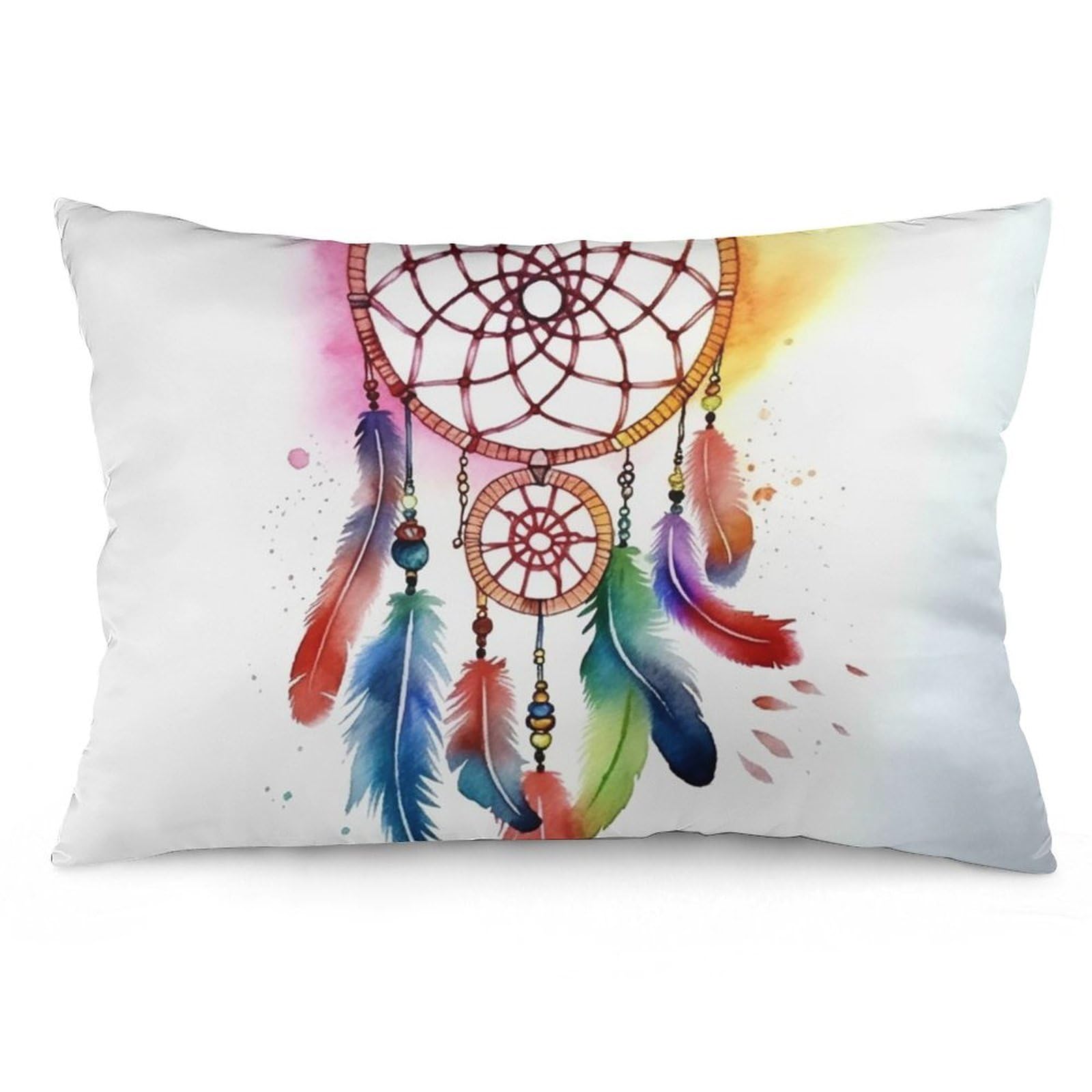 NTVOWPZO 2 Pack Decoration Throw Pillow Covers 20"x30" Pillowcases Covers Watercolor Dream Catcher Pillowcases Modern Farmhouse Home Decor Sofa Cushions Covers for Couch Bed Living Room