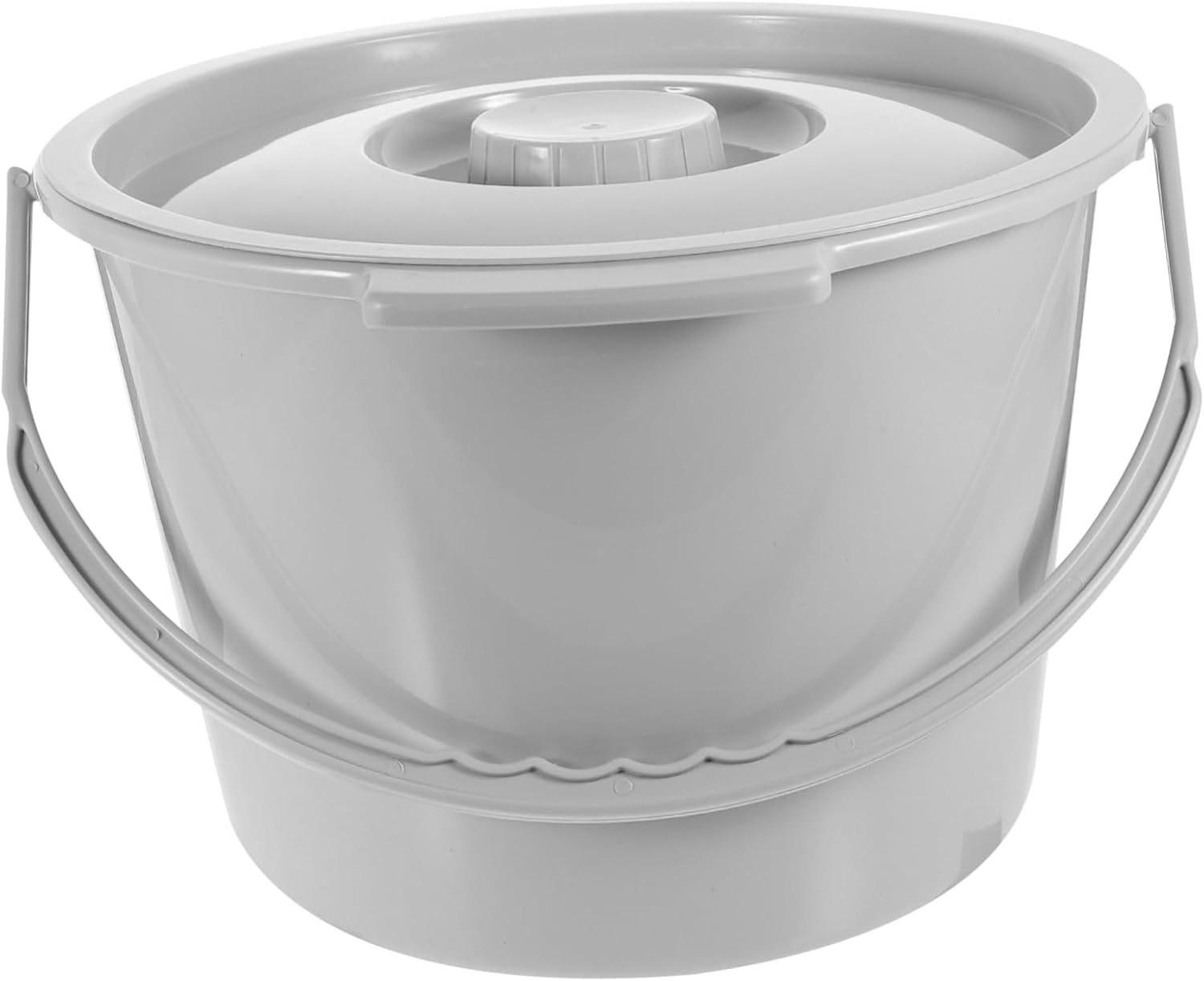 Portable Toilet Bucket Lid Lightweight Bedpan for Household Use Convenient Spittoon for Disabled Stable Design for and Storage Practical Bathroom