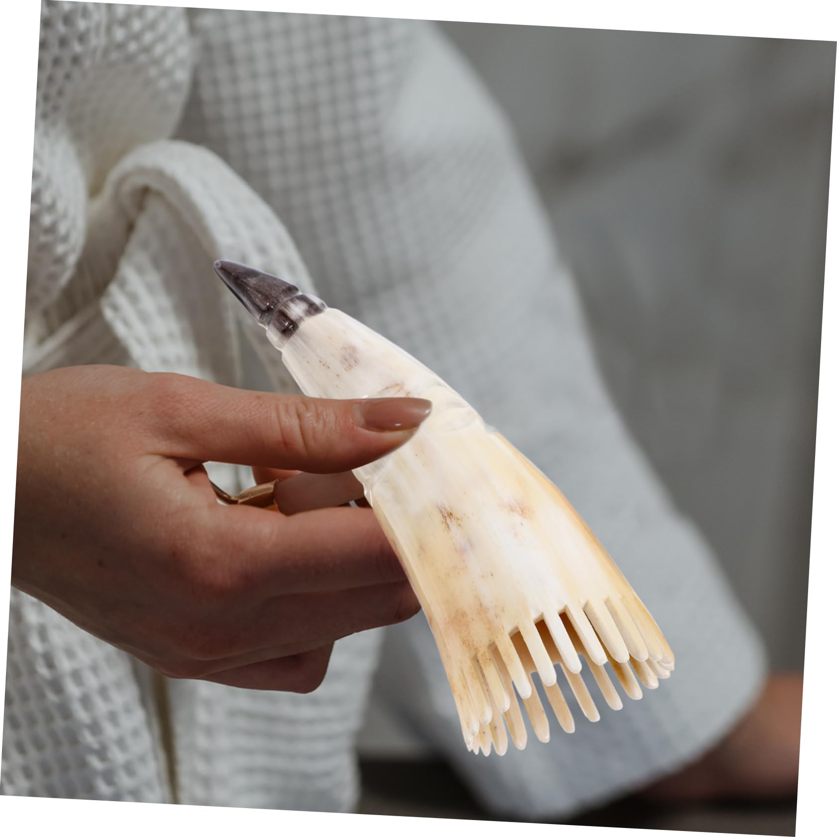 3 Stück Kopfhaut Massagekamm aus Horn Ergonomischer Kamm für und Kopfhautmassage Verbessert die Durchblutung und Lindert Juckreiz für Haarbehandlungen