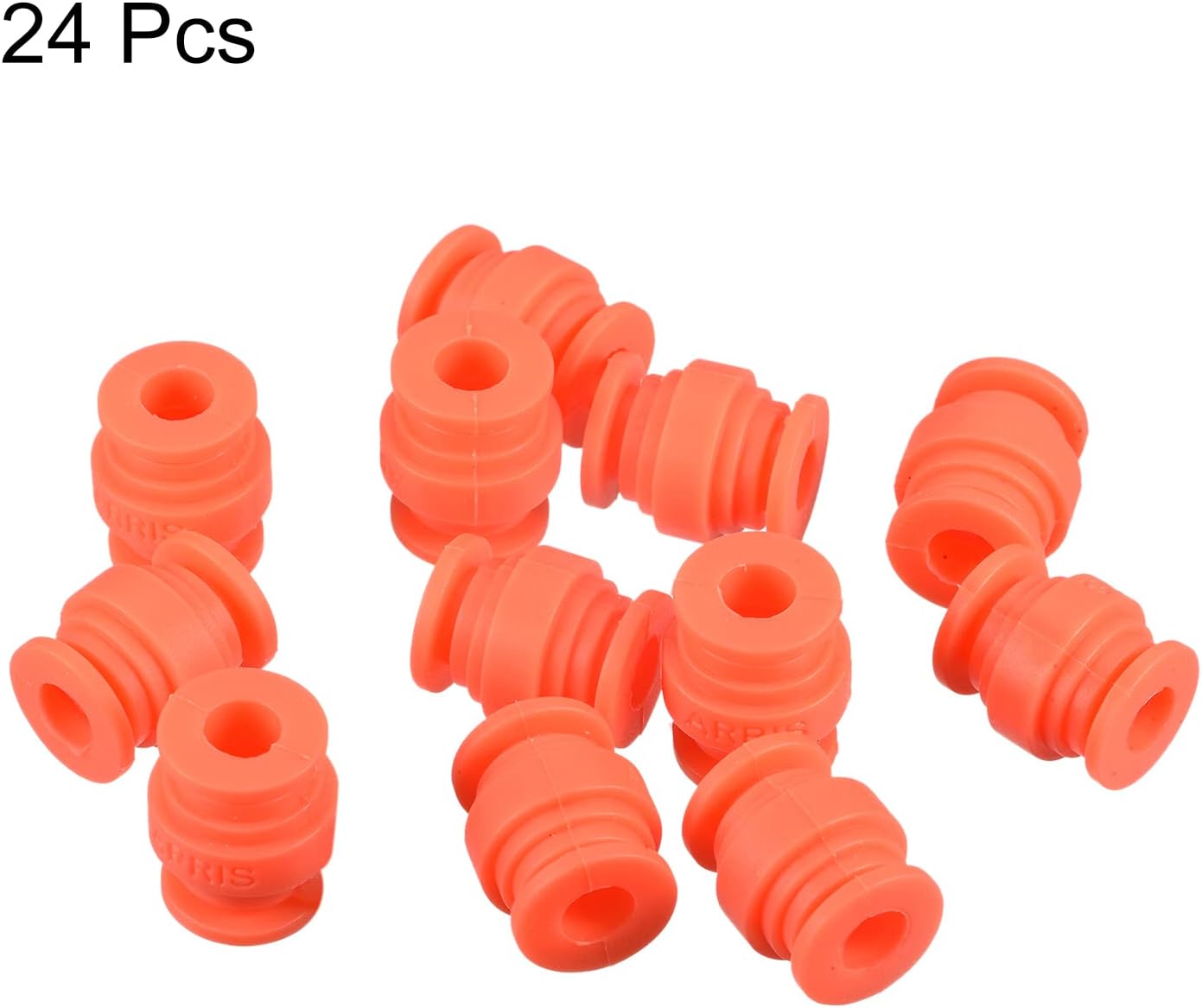 MECCANIXITY Anti-Vibration Shock Absorption Damping Rubber Balls M7x20mm for RC Quadcopter FPV Gimbal Camera Mount (Red/Pack of 24)