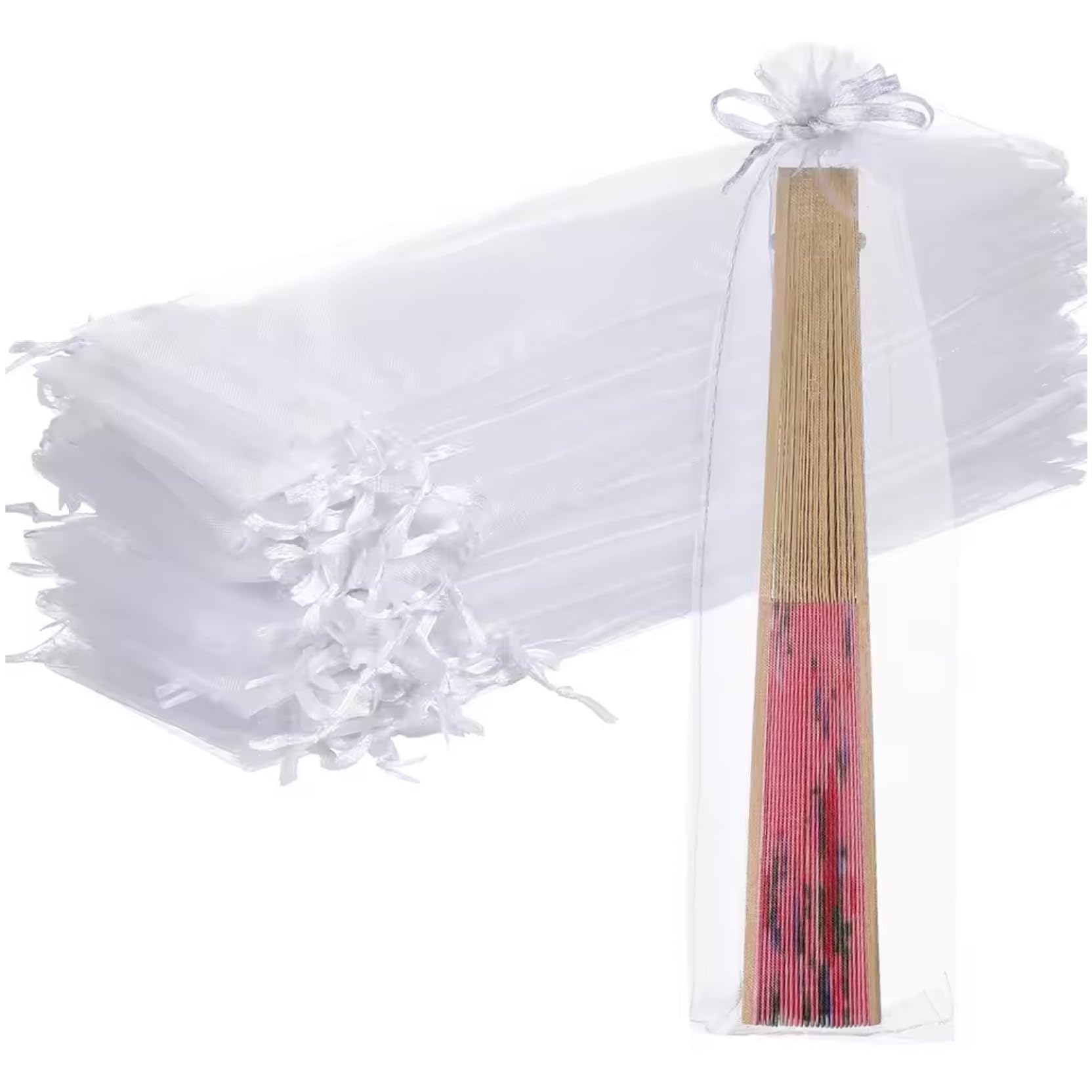 Pochette pliable réutilisable en organza pour ranger les bijoux