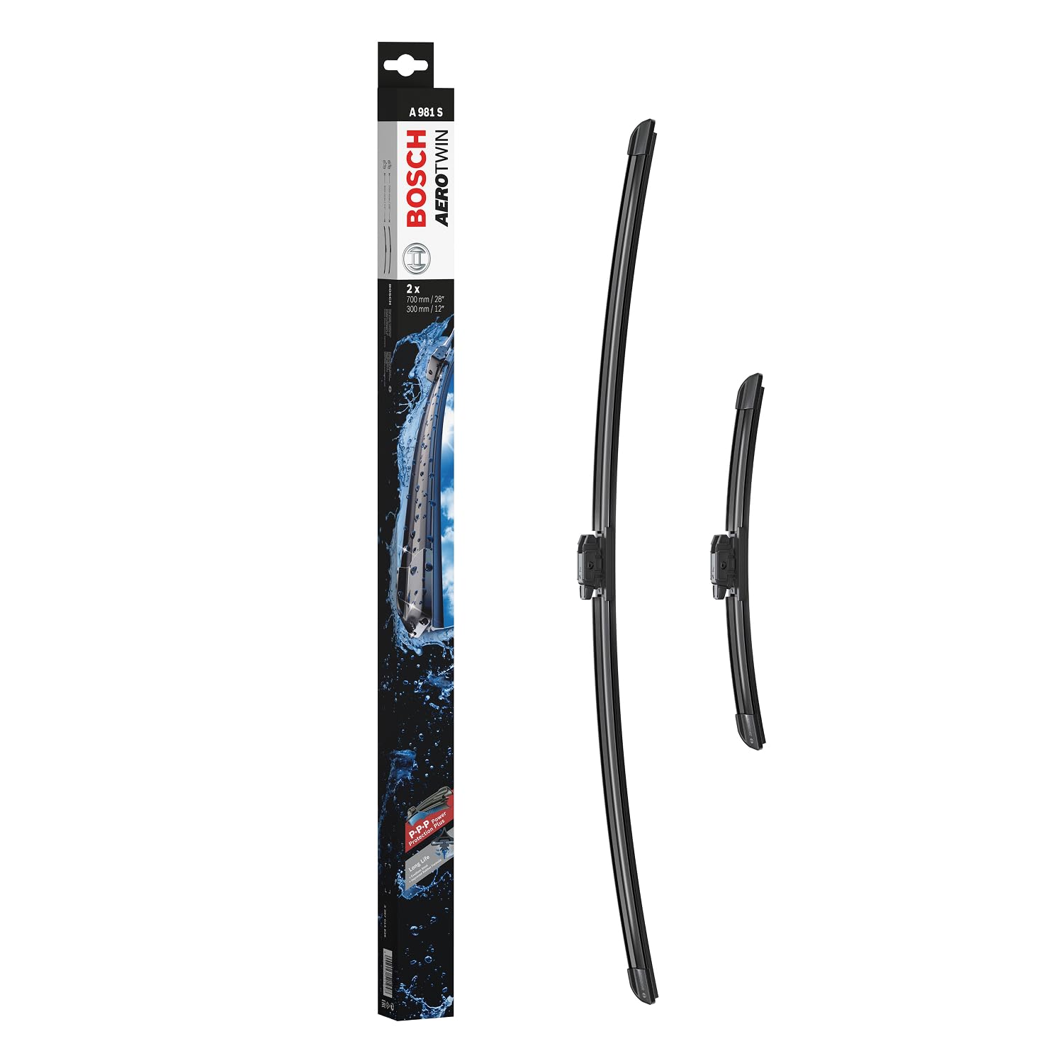 BOSCH Balai d'essuie-glace Aerotwin A981S avant 3397014826 | Compatible avec: RENAULT CLIO V