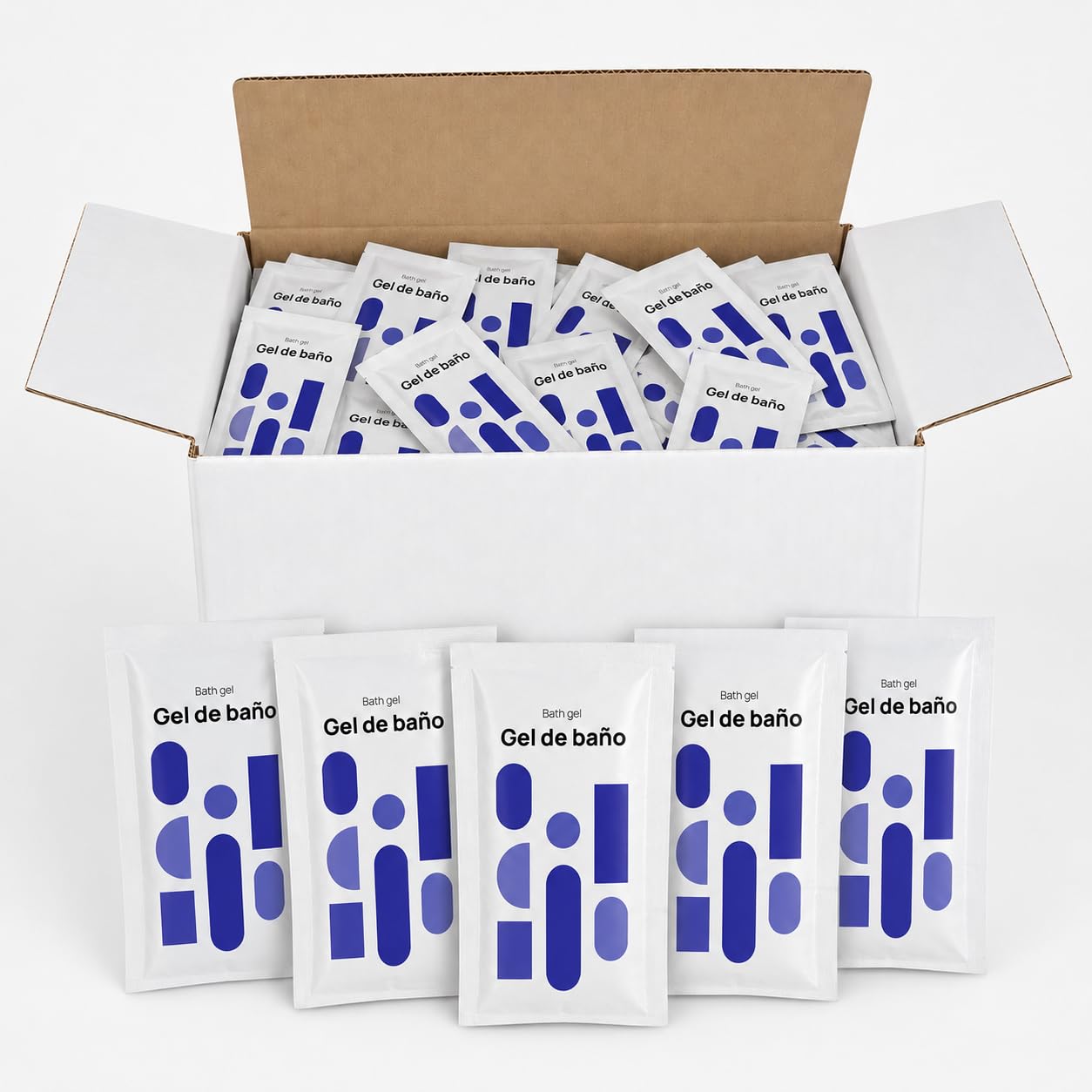 Gel de Baño Sachet Monodosis 8 ml | 1000 Unidades | Amenities Hotel Hostelería | Granel Profesional