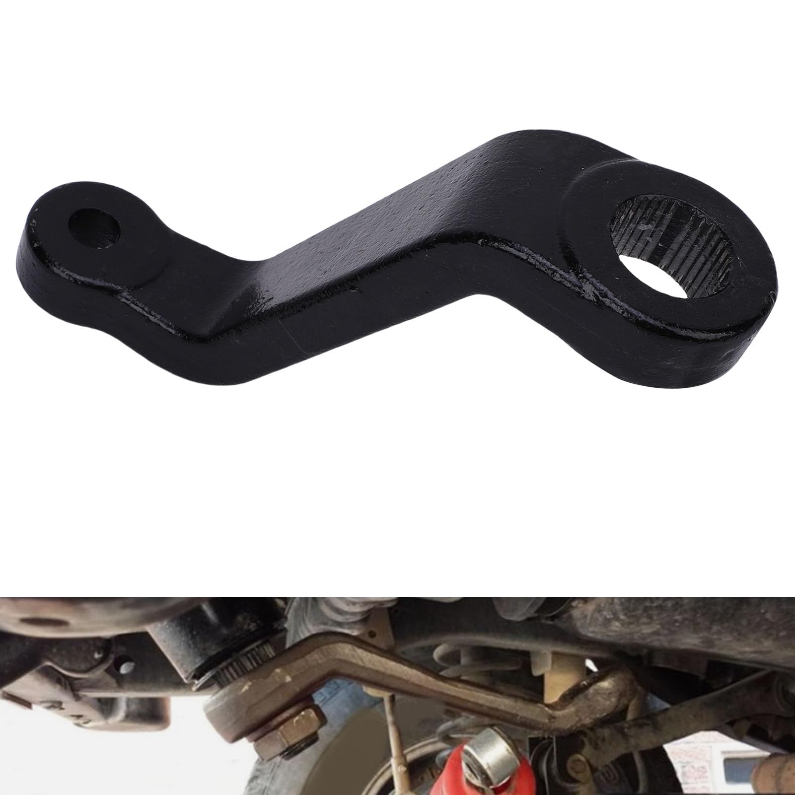 Drop Pitman Arm 6605, Braccio Pitman dello Sterzo in Metallo Sostitutivo per TJ 1987-2006 con Veicoli di Sollevamento da 2,5 Pollici-6 Pollici