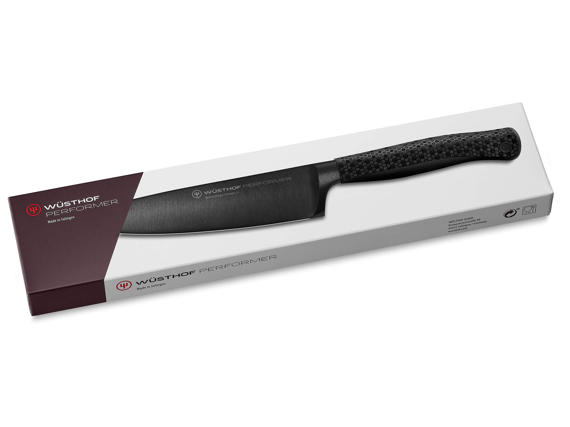 WÜSTHOF Performer Kochmesser 16 cm, Schwarz,silber