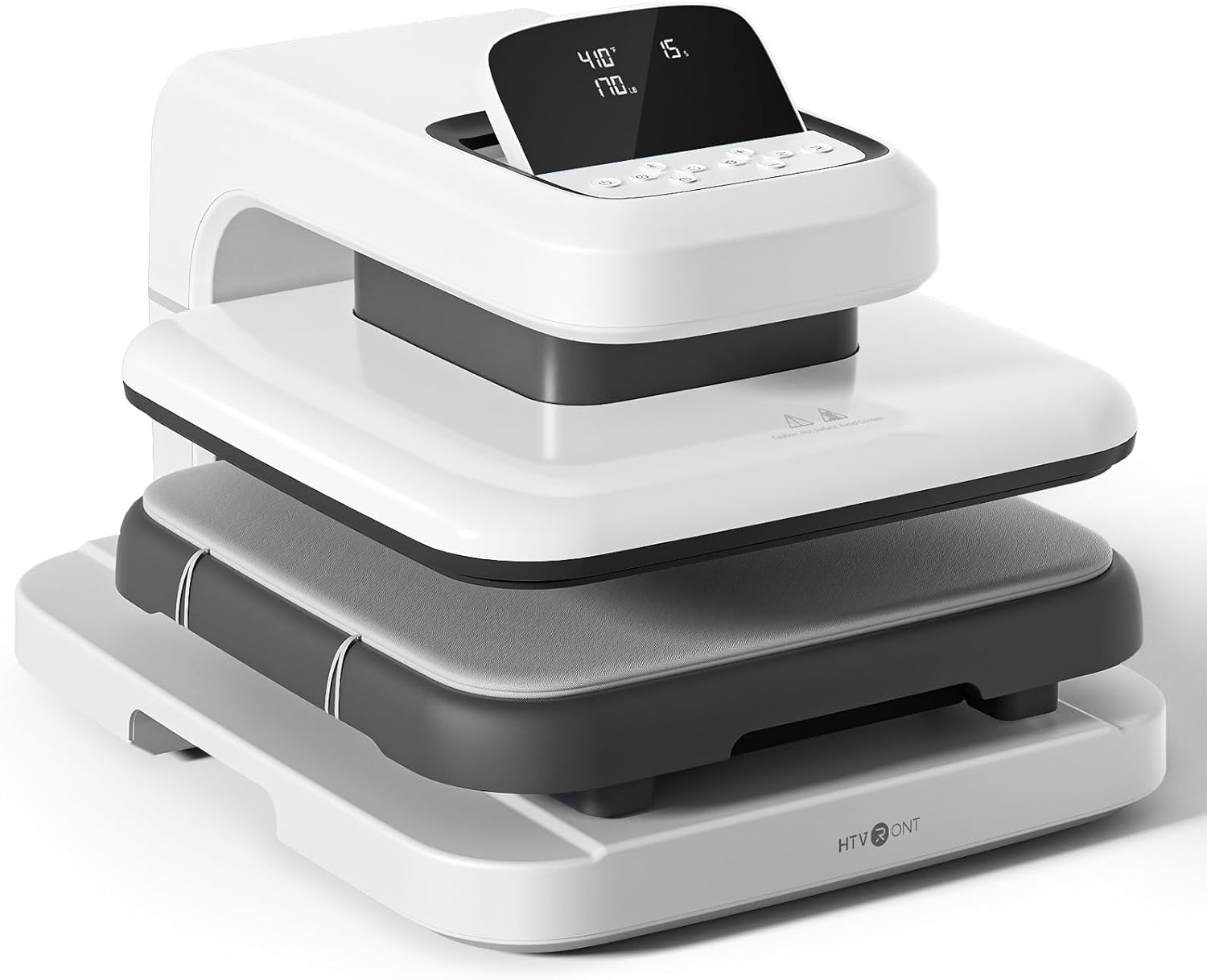 HTVRONT Auto Heat Press 2 - Heat Press Machine for T Shirts with Adjustable Pressure