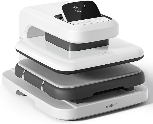 HTVRONT Auto Heat Press 2 - Adjustable Pressure Heat Press Machine 15X15