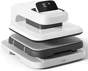 HTVRONT Auto Heat Press 2 - Heat Press Machine for T Shirts with Adjustable Pressure & Higher Heating Height, Heats Up Fast & Evenly Heat Press 15x15 for HTV, Sublimation, Heat Transfer Projects