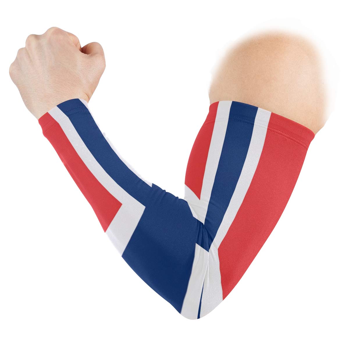 poeticcity Norway Flag 1 Pair Arm Sports Sleeves Cooling Warmer UV Protection