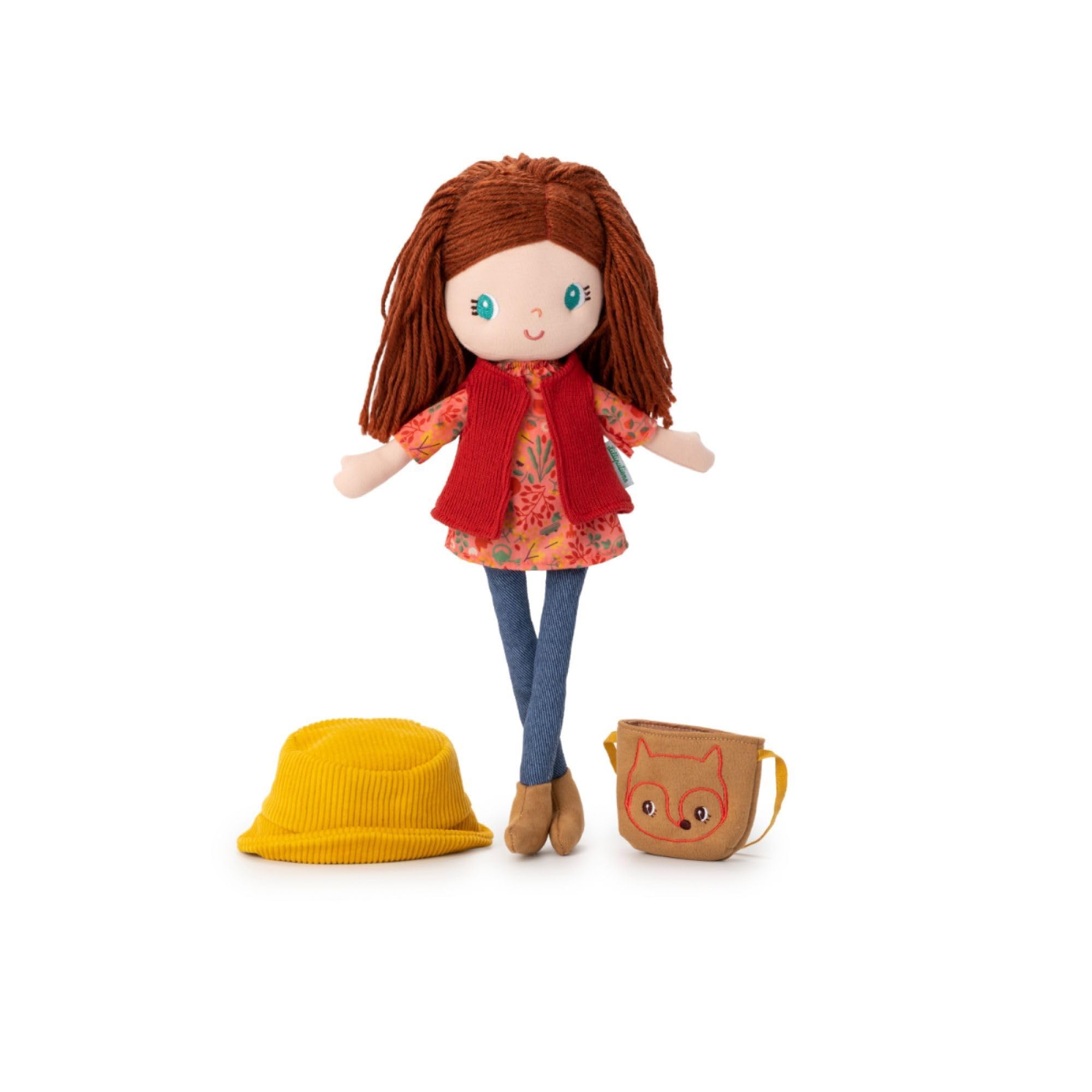 LILLIPUTIENS, Léa Fabric Doll, The Nature and Cuddly Doll, Soft and Eco-Friendly Friend for Children from 2 Years - Image 3