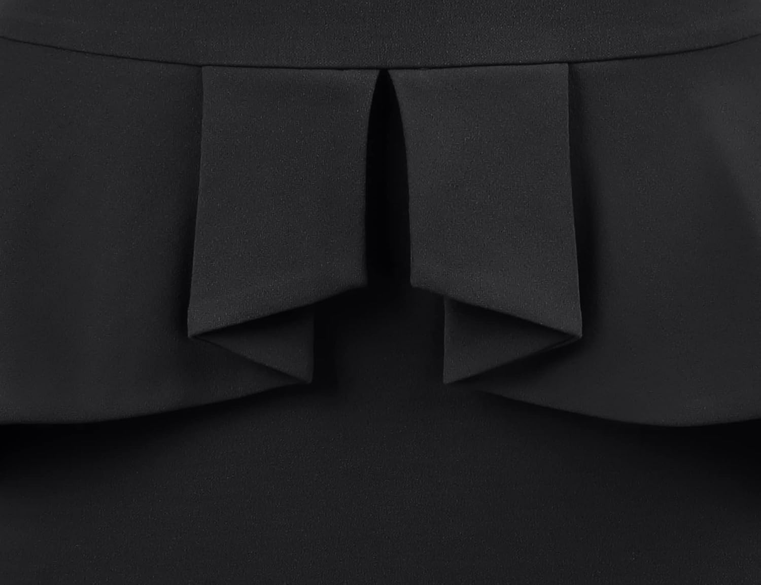 MUXXN Women's 1950s Vintage 3/4 Sleeves Ruffles Bodycon Flattering Casual Formal Pencil Dress - Image 8