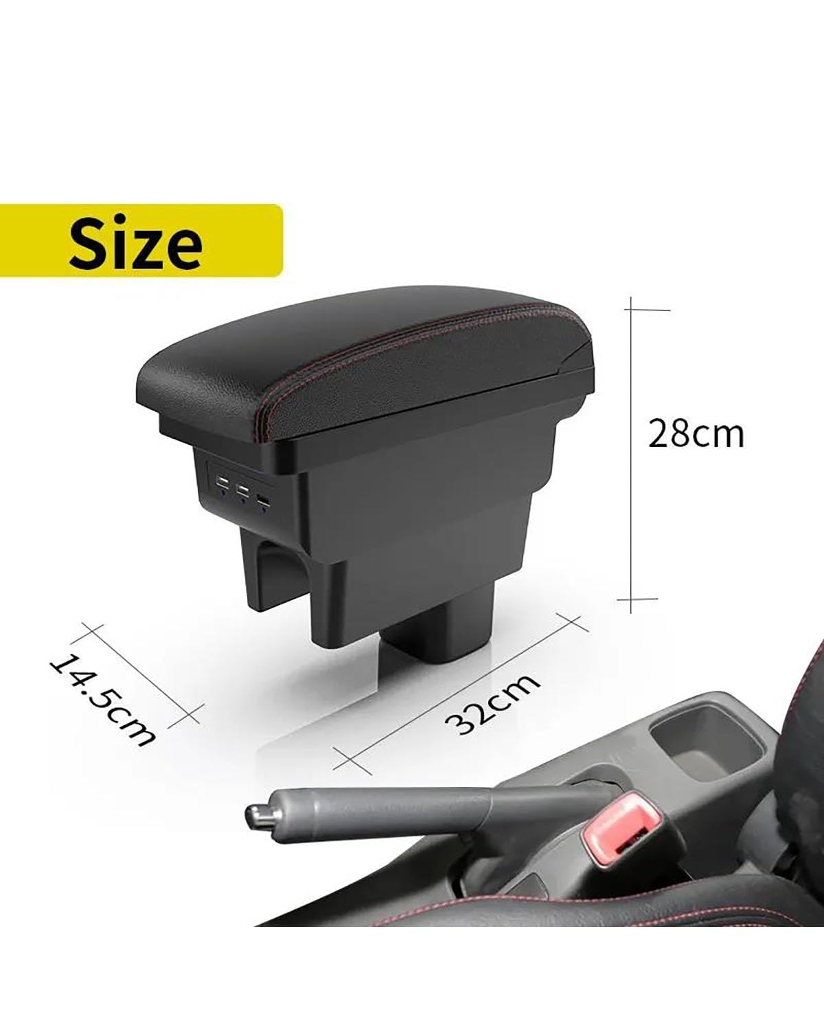 Armsteun Kunstleder Mazda 2 2014- & CX-3 2015