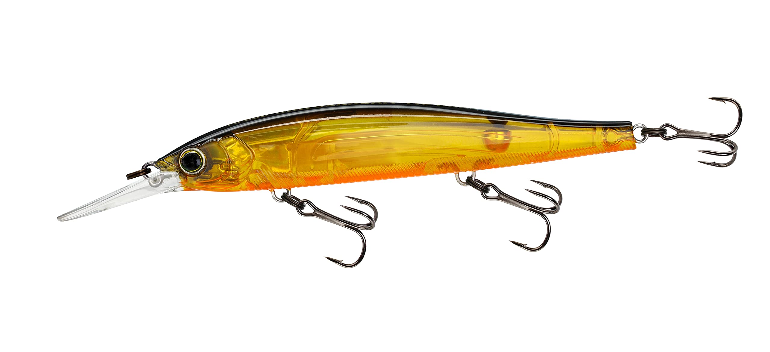 Yo-Zuri Unisex-Erwachsene R1372-PGBL: 3Db Jerkbait 110 Deep (Sp), 110 mm, Prisma, Prism Gold Schwarz, Einheitsgröße