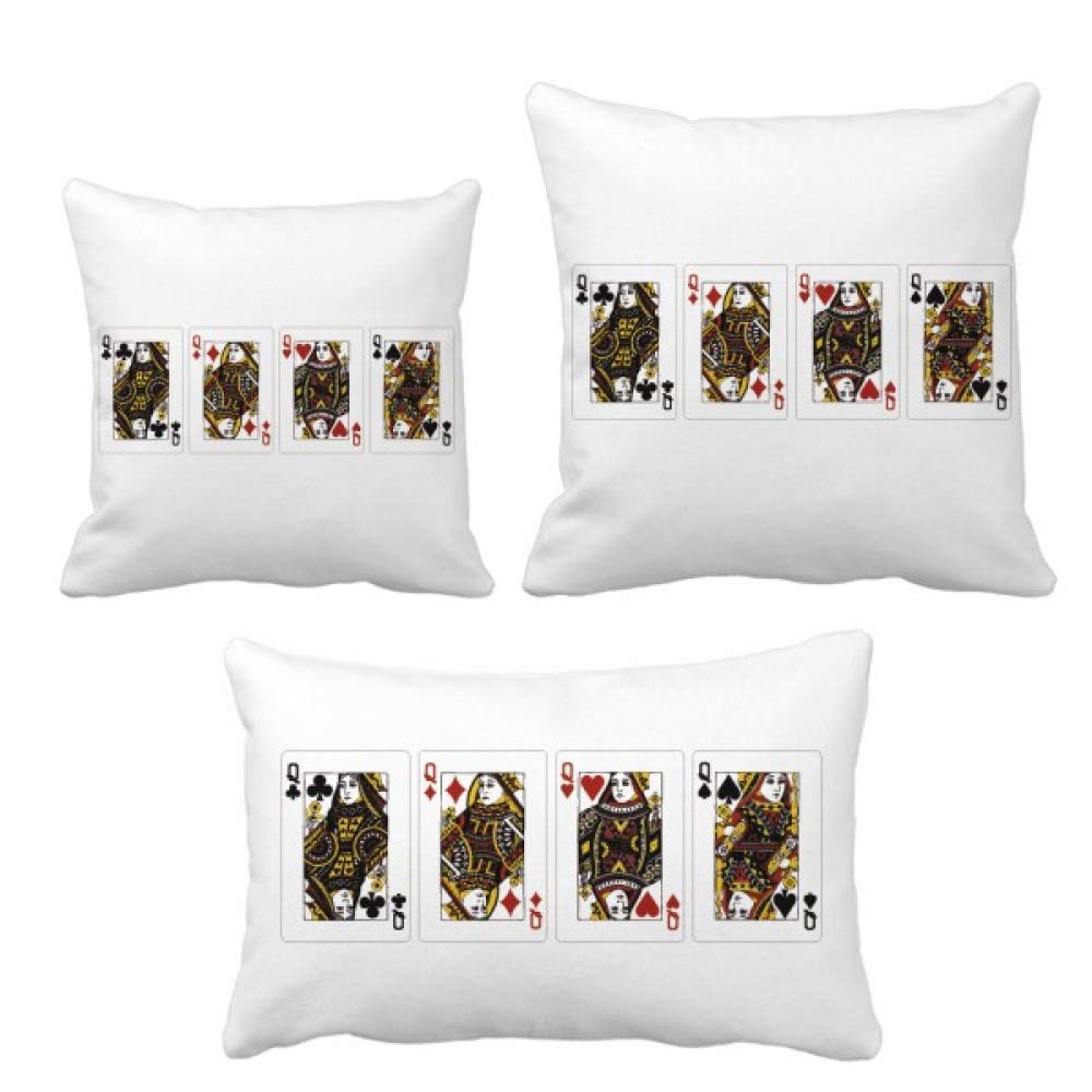 Parure de coussin en cœur au motif losanges et finitions haut de gamme