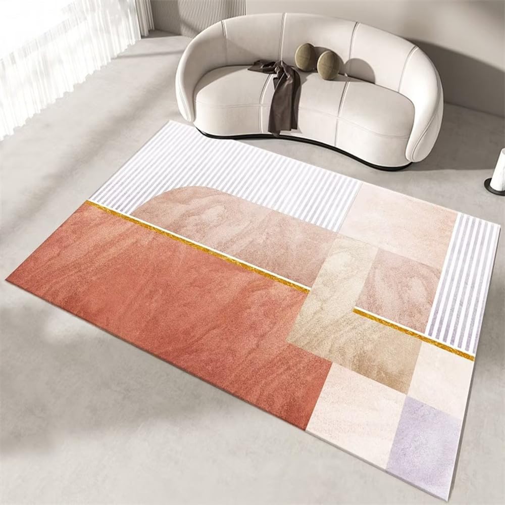 Tapis de salon moderne en flanelle 80x160cm pour sol de chambre