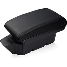 T TGBROS Car Armrest Box 2012-2020 Toyota 86/Gt86/Subaru BRZ/Scion FR-S Accessories Storage Center Console Dual Layer Armrest Organizer Box All Black