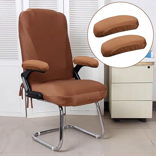 Miniatura 2 de Kakalote Fundas para reposabrazos de silla de oficina, 1 par, elásticas y elásticas para sillas de computadora, fundas para sillas de escritorio,