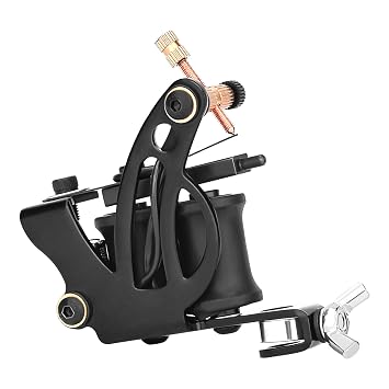 ATOMUS Tattoo Coil Liner Machine 8 Wraps- Line Work Iron Frame Tattoo Gun for Beginners and Artists