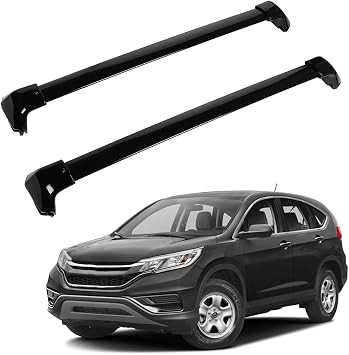 Scitoo Roof Rack Cross Bars Baggage Carrier for Honda CR-V 2012-2016 Black 2 Pcs Roof Top Rack Luggage Carrier