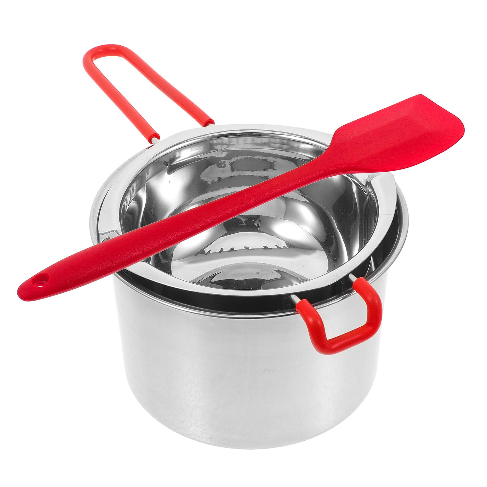 Fondoir à chocolat de cuisine en inox avec bol 600 ml et spatule de cuisine