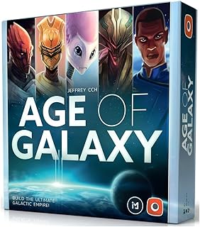 Comprar Age of Galaxy: Segunda edición – Juego de Cartas de Estrategia de Ciencia ficción 4X de Portal Games | Construcción del Imperio, Desarrollo tecnológico y sinergias de facciones | 1-4 Jugadores, a